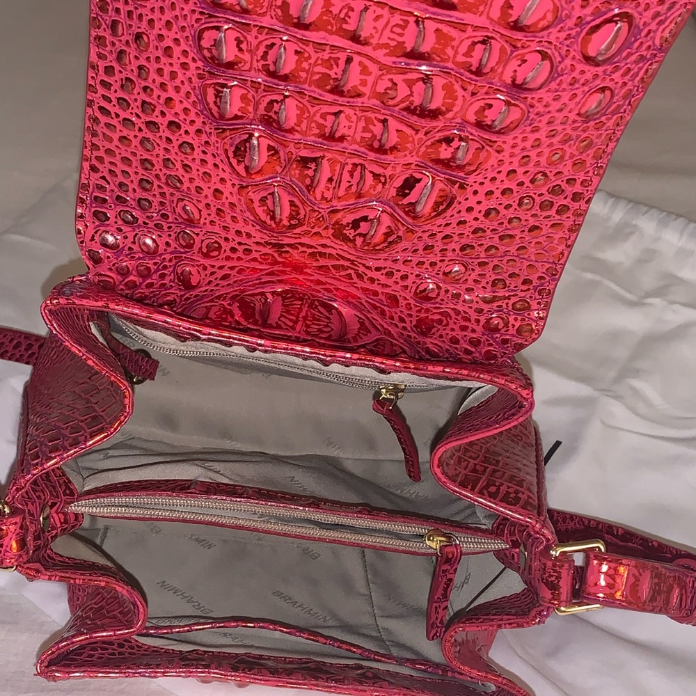 Brahmin RED DRAGON, rare Margo purse+small Veronica wallet. Perfect for holidays - Picture 8 of 12